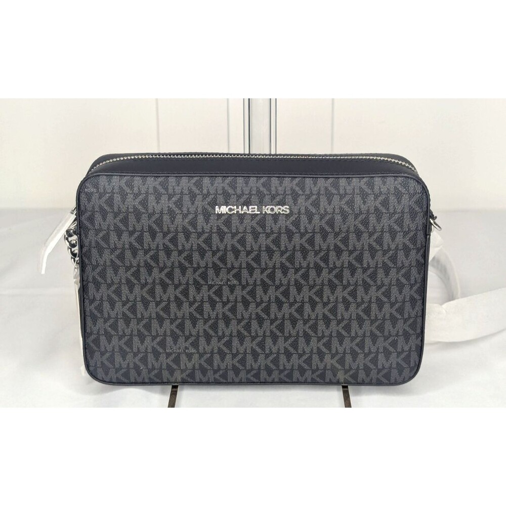 Michael Kors Jet Set Leather Crossbody Bag - Black, Brand New